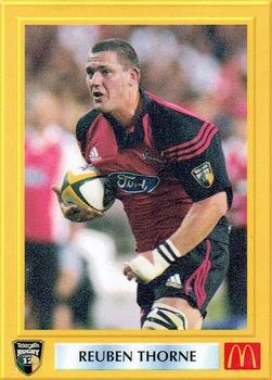 2001 McDonald’s Rugby Super 12 #NNO Reuben Thorne Front